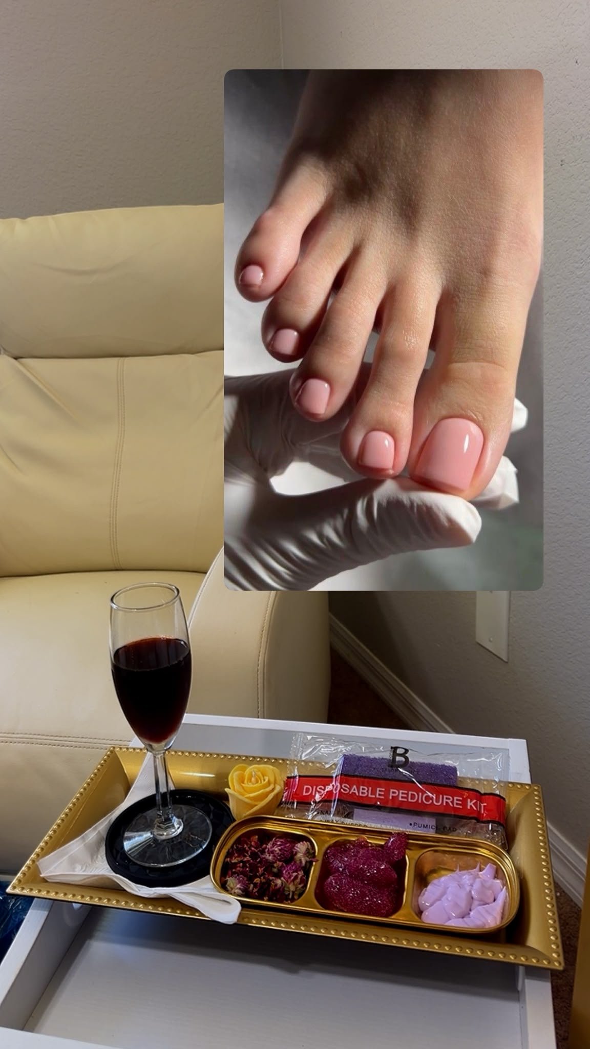 Basic Pedicure with Gel