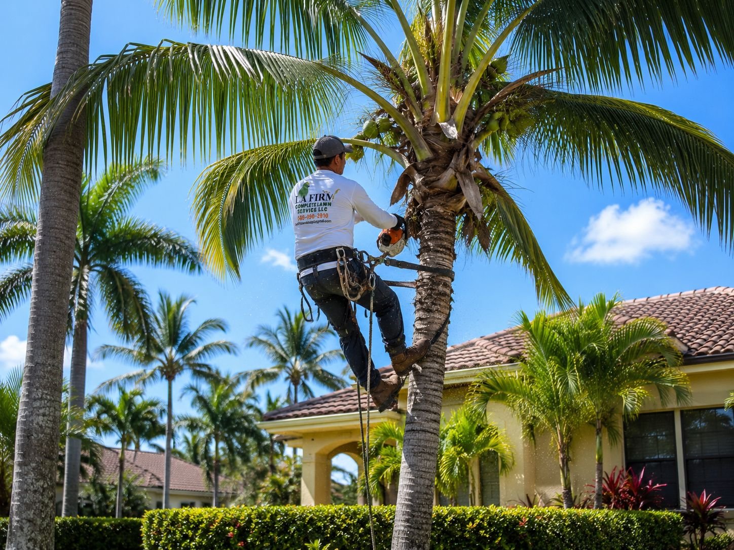 Coconut Tree Trimming